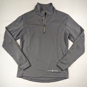 Elevate Sport Pullover Mens Small 1/4 Zip Gray United Chase Logos Long Sleeve
